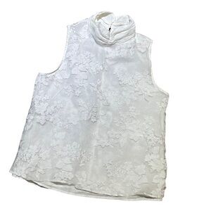 Zara sleeveless white blouse XS GG